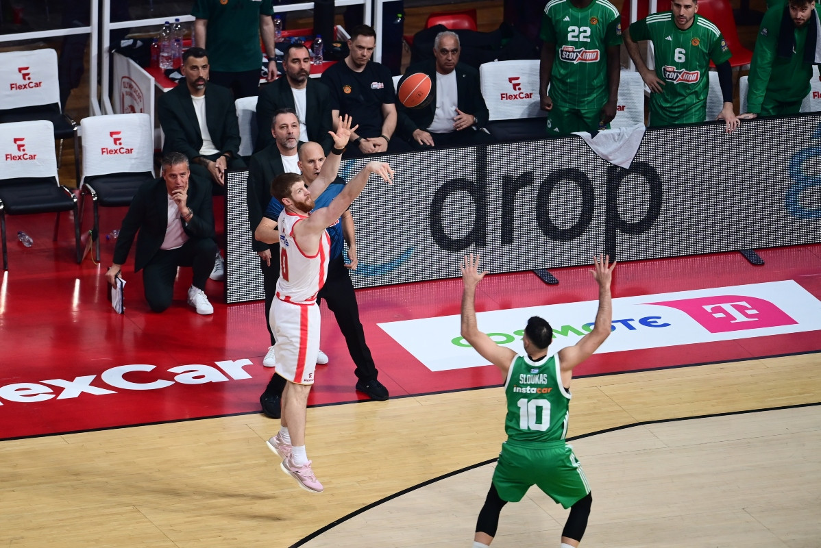 Τα highlights από τη νίκη του Ολυμπιακού κόντρα στον Παναθηναϊκού στον δεύτερο τελικό της Stoiximan GBL