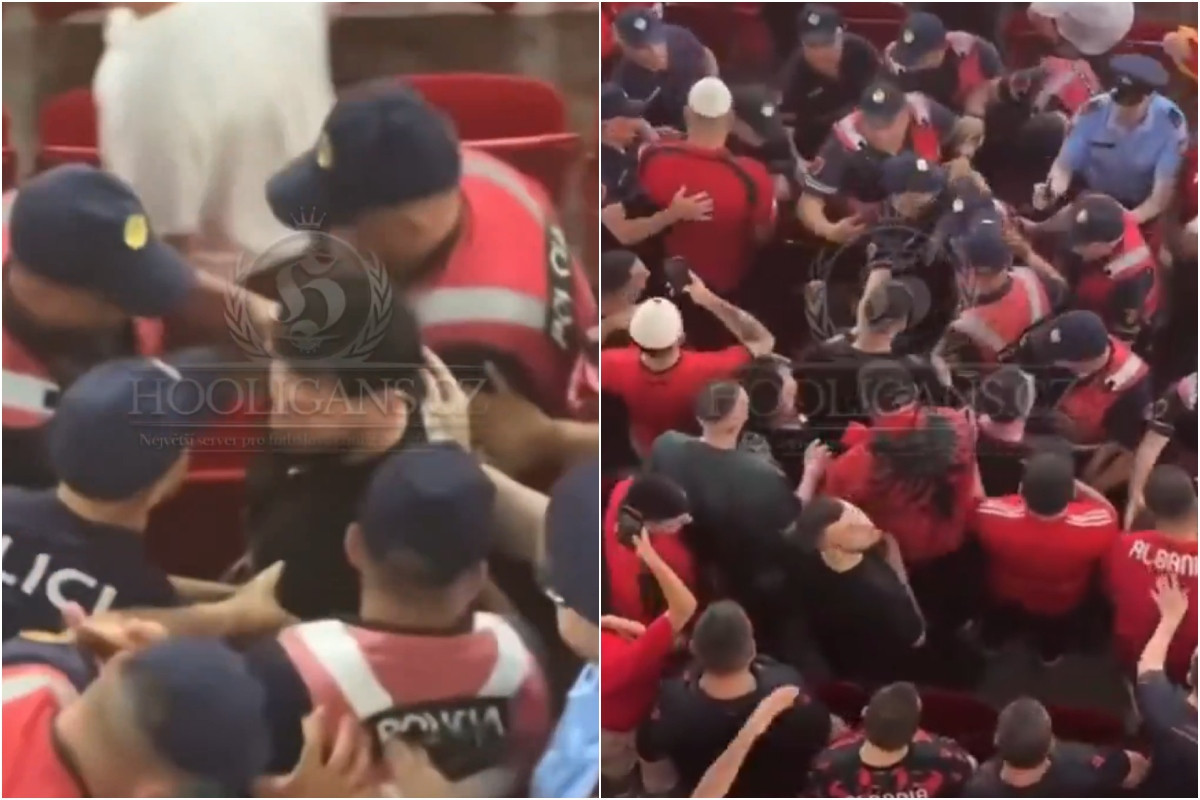 Αλβανοί οπαδοί συνελήφθησαν για προκλητικά σύμβολα κατά της Σερβίας στις εξέδρες (video)