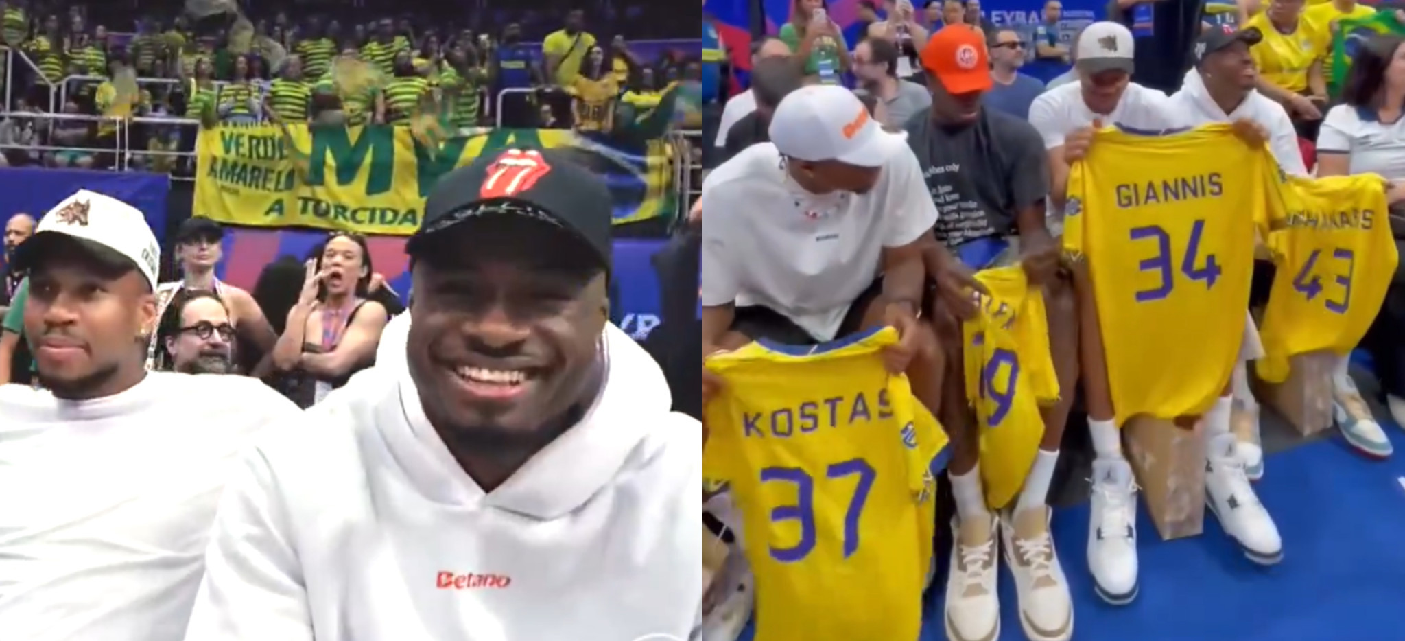 Οι τέσσερις Αντετοκούνμπο μαζί στο Μαρακανά (videos)