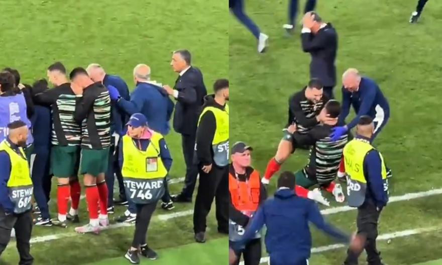 Η αγωνία του Κριστιάνο στο τελευταίο πέναλτι και το ξέσπασμα στην αγκαλιά του Νταλότ (video)