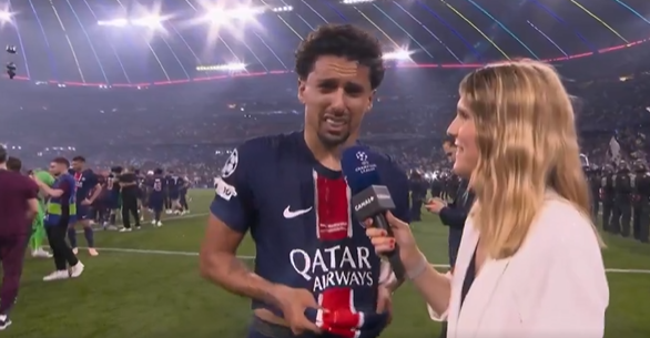 Ο Μαρκίνιος «λύγισε» μετά την κατάκτηση του Champions League από την Παρί (video)