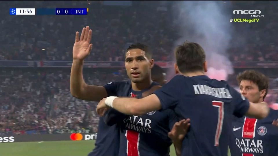 «Χάθηκε» η μπάλα και η Παρί άνοιξε το σκορ στον τελικό με τον Χακίμι (video)