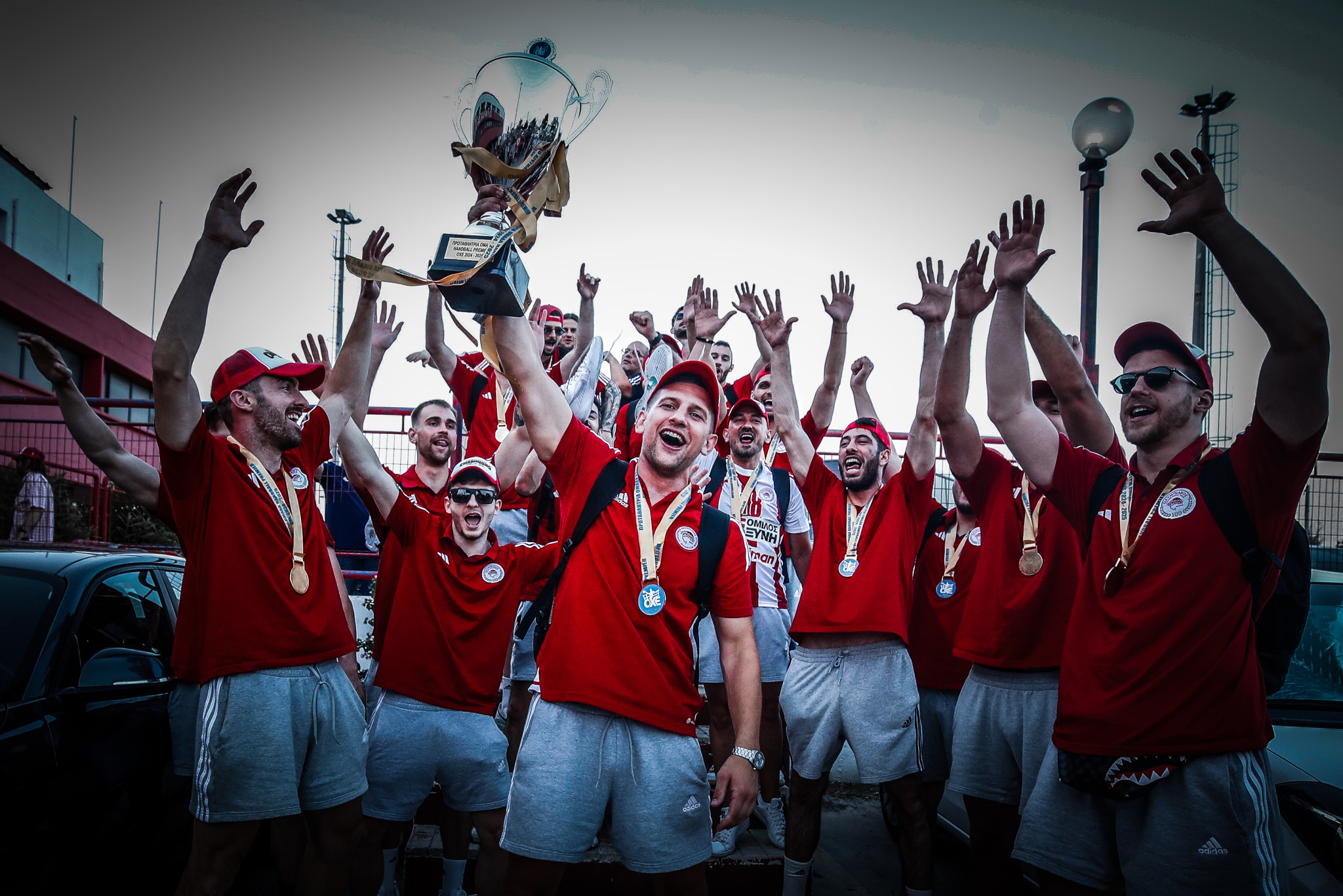 Η υποδοχή του πρωταθλητή Ολυμπιακού στο Ρέντη