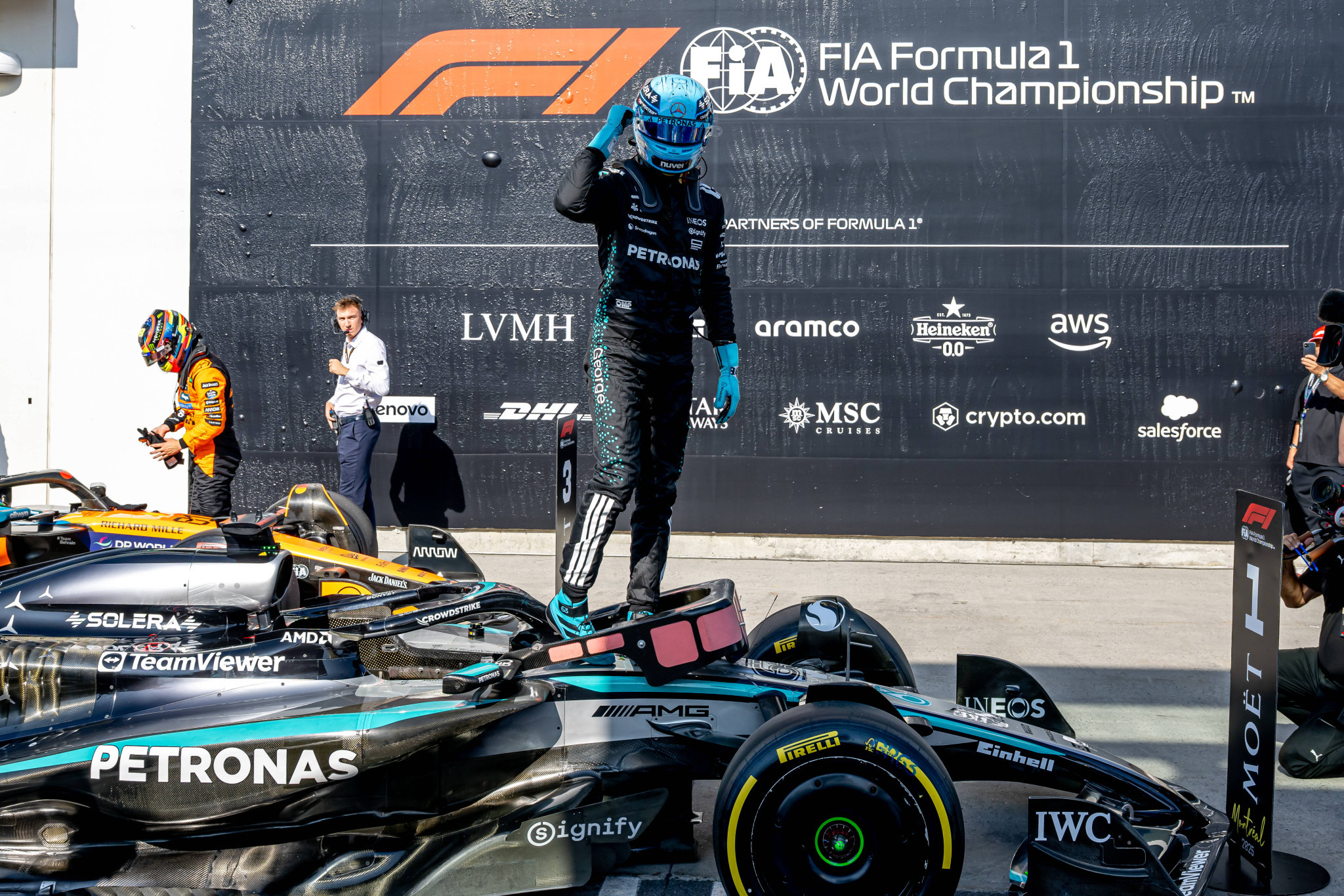 Ο Ράσελ εκθρόνισε τον Νόρις και ανέβηκε στην κορυφή του FP3 στο Άμπου Ντάμπι