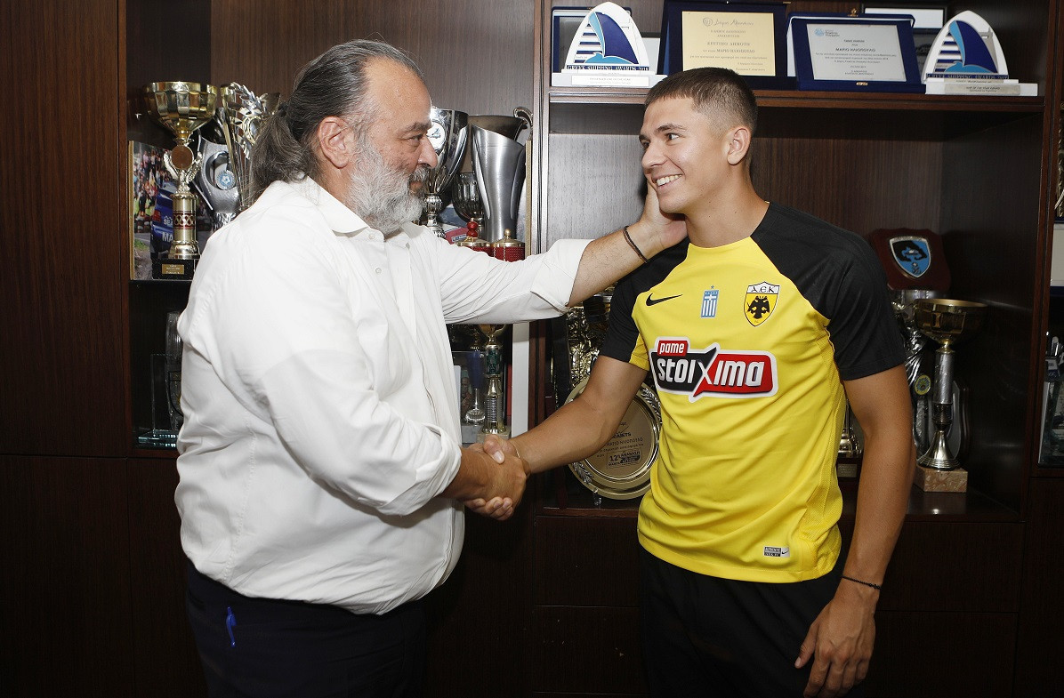 Ο Ηλιόπουλος καλωσόρισε τον Καλοσκάμη στην ΑΕΚ