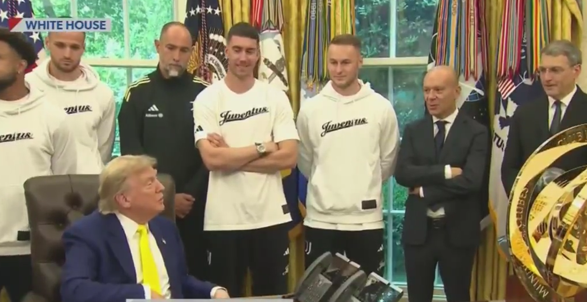 Αντιδράσεις για το σχόλιο του Τραμπ στους παίκτες της Γιουβέντους:  «Θα μπορούσε μια γυναίκα να παίξει στην ομάδα σας;»