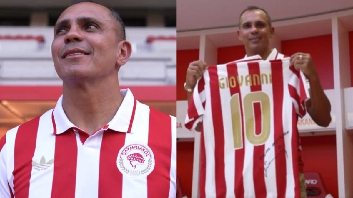 Συγκίνηση και δέος: Ο Ζιοβάνι πάτησε Καραϊσκάκη 20 χρόνια μετά με την επετειακή φανέλα των 100 ετών! (video)