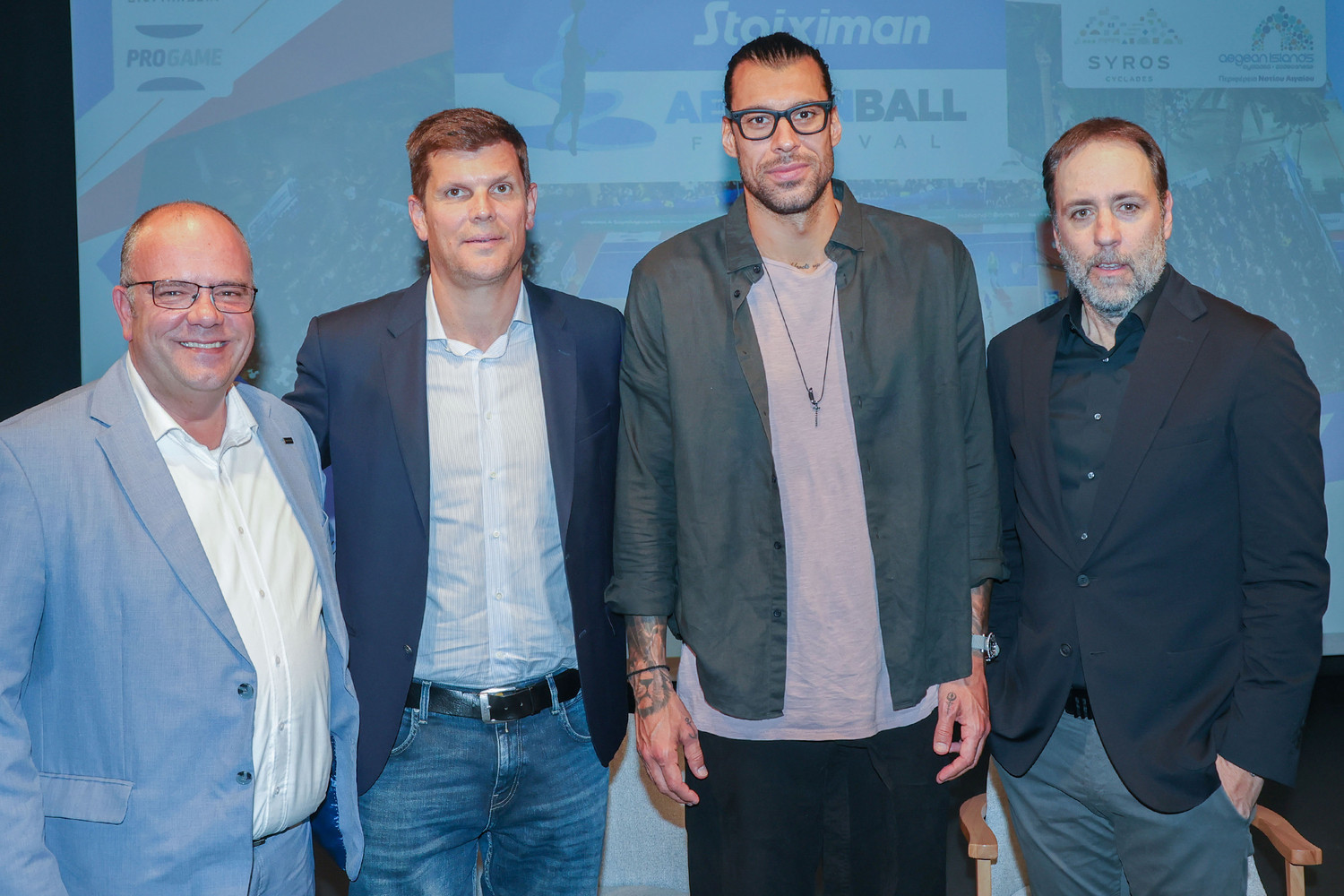 Παρουσίαση του 7ου FIBA 3X3  Stoiximan AegeanBall Festival - Μπάσκετ με φόντο το Αιγαίο