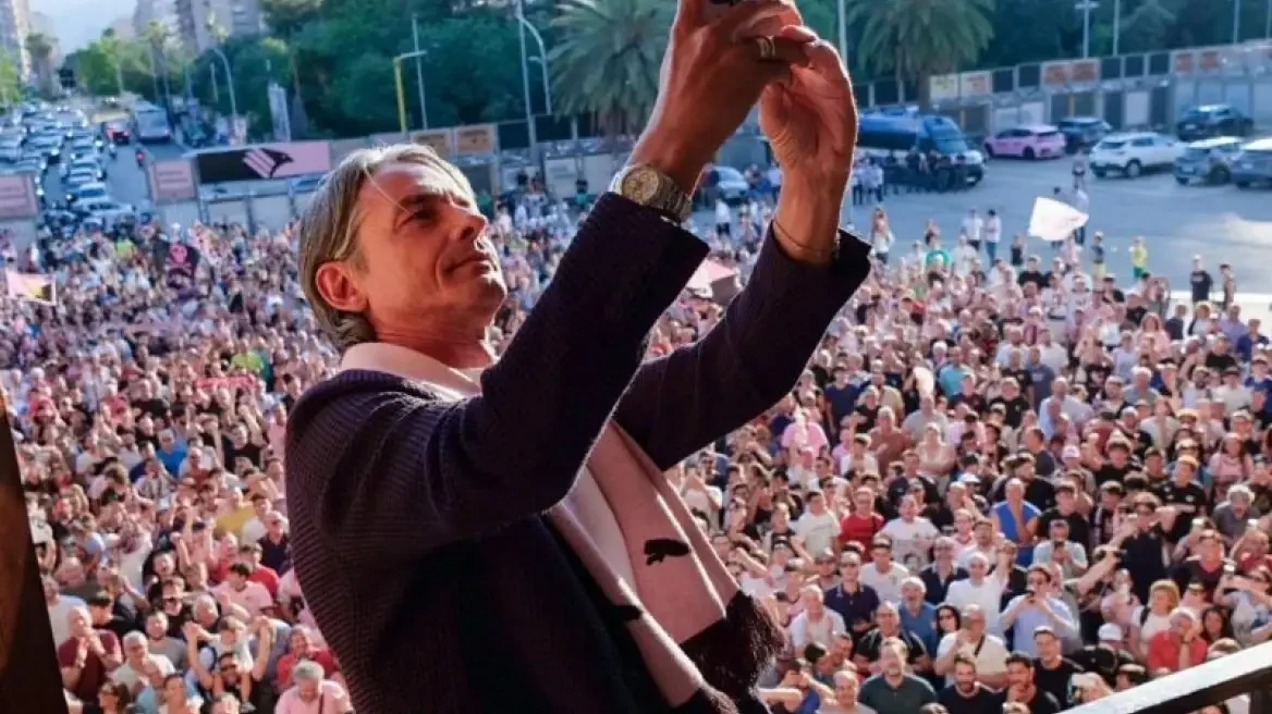 «Βασιλική» υποδοχή επιφύλασσαν στον Πίπο Ιντζάγκι οι οπαδοί της Παλέρμο