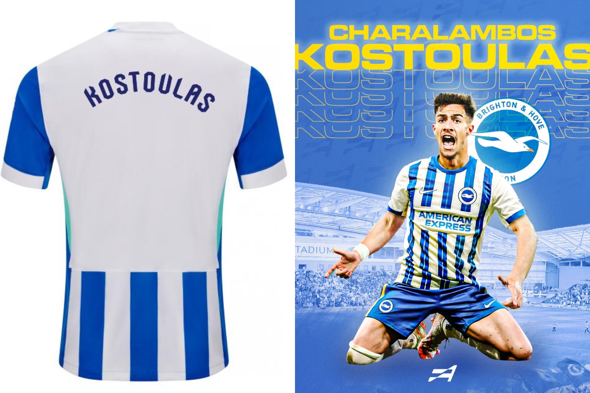 Αυτή είναι η νέα φανέλα της Μπράιτον που θα φοράνε Κωστούλας και Τζίμας (video)