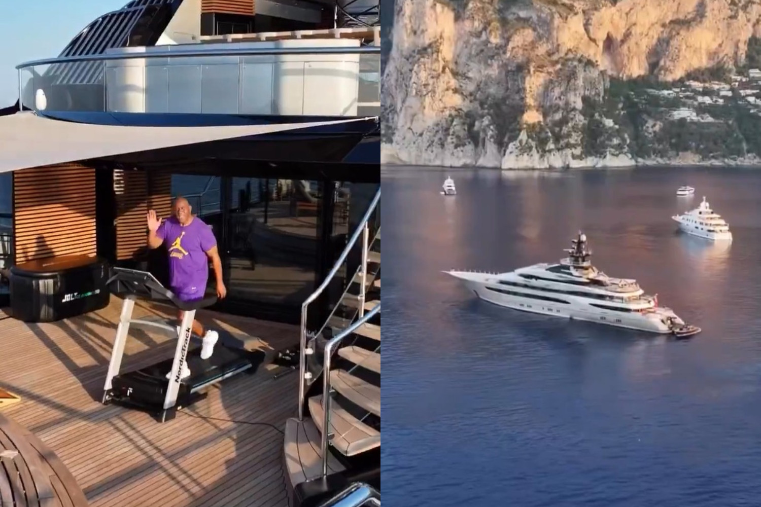 Το επικό γιοτ του Μάτζικ Τζόνσον που κάνει... βόλτες στη Μεσόγειο (video)