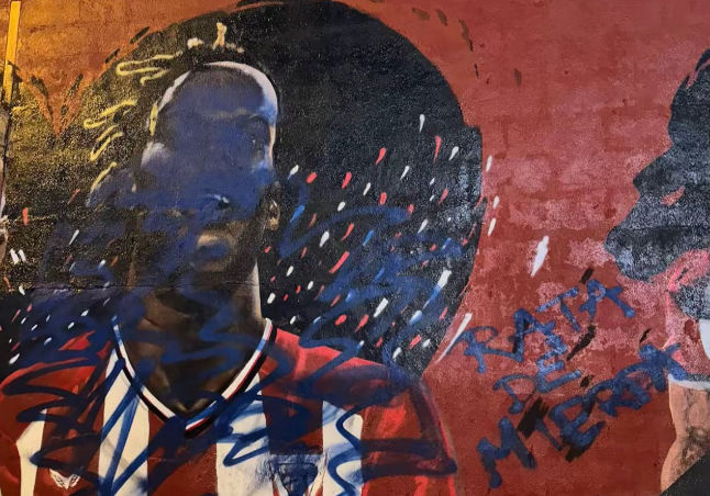 Εκ νέου βανδαλισμός στην τοιχογραφία του Νίκο Γουίλιαμς στο Μπιλμπάο