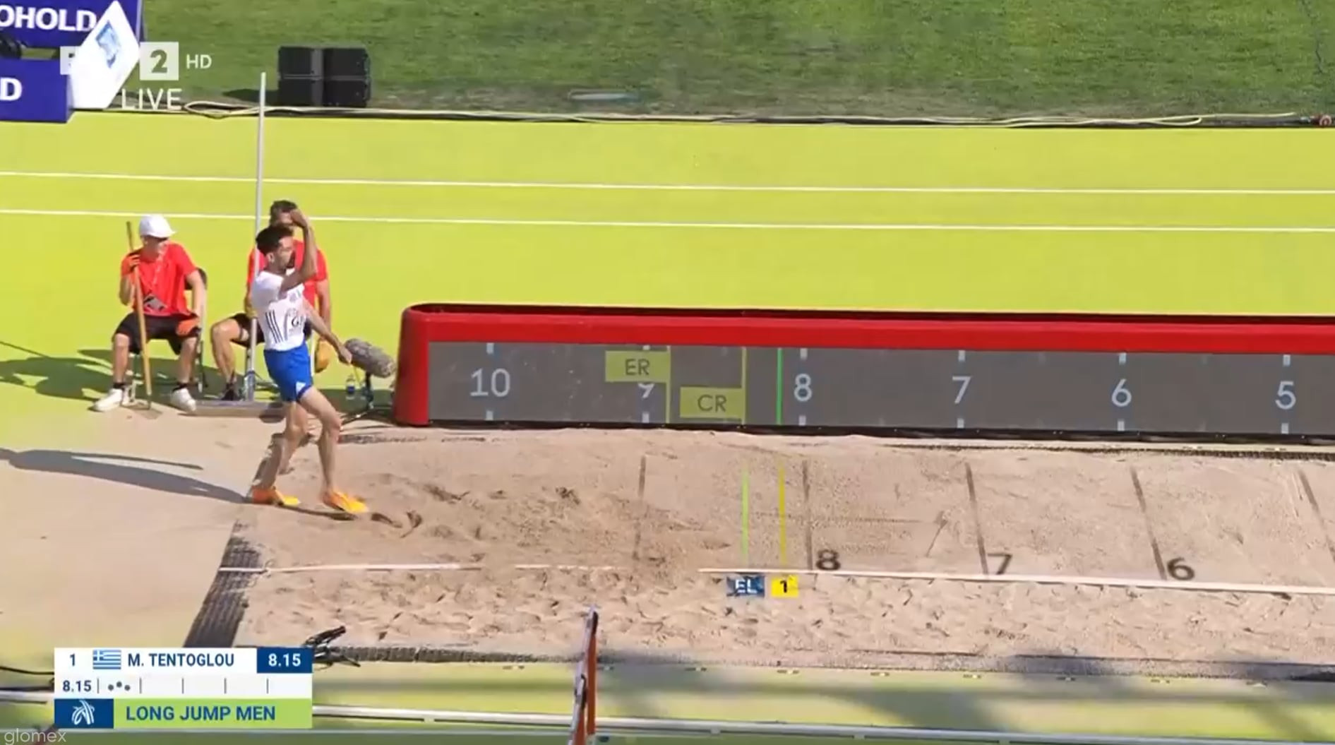 Η αντίδραση του Τεντόγλου στο μεγάλο άλμα - Έπιασε και πέταξε την άμμο (video)