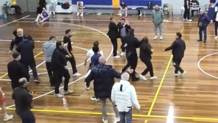 Σύρραξη και ξύλο σε αγώνα της Α1 Γυναικών: Προπονητής πέταξε τη μπάλα στην εξέδρα (video)