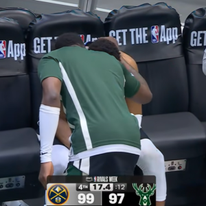 Η αγκαλιά του Θανάση στον Γιάννη Αντετοκούνμπο μετά τον τραυματισμό (video)