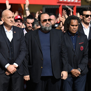 Ο ποδοσφαιρικός Ολυμπιακός στο μνημόσυνο για τα θύματα της Θύρας 7 (pics)