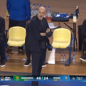 «Μαρμάρωσε» ο προπονητής του Ηρακλή μετά από follow του Σορτς (video)