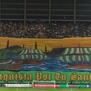 Το εντυπωσιακό πανό της Μπέτις, εμπνευσμένο από τη ναυμαχία της Ναυπάκτου (video)