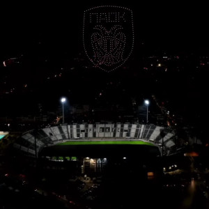 Live Streaming: Το εντυπωσιακό drone show για τα 100 χρόνια ΠΑΟΚ