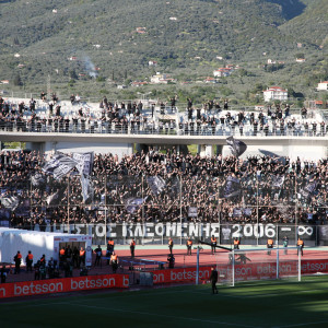 «Κλεομένης αθάνατος»: Το πανό των οπαδών του ΠΑΟΚ στο Πανθεσσαλικό Στάδιο (photo)