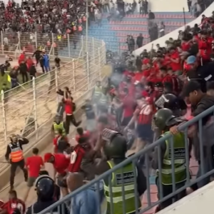 Χαμός σε αγώνα στο Μαρόκο: Εισβολή οπαδών στον ημιτελικό του CAF Confederation Cup (video)