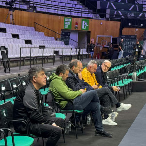 Παρουσία Αγγελόπουλου η προπόνηση της ΑΕΚ ενόψει τελικού του BCL