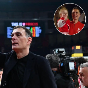 Ο Γιώργος Μπαρτζώκας αποθεώθηκε από μικρή φίλη του Ολυμπιακού (video)