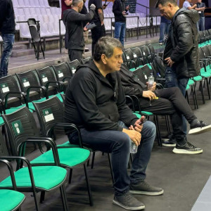 Παρών ο Αγγελόπουλος στο τελευταίο shootaround της ΑΕΚ ενόψει μεγάλου τελικού BCL