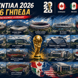 Αυτά είναι τα γήπεδα του Μουντιάλ 2026