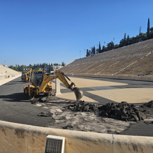 Θα τοποθετηθεί μπλε ταρτάν στο Παναθηναϊκό Στάδιο - Ξεκίνησαν οι εργασίες με δωρεά Μαρινάκη