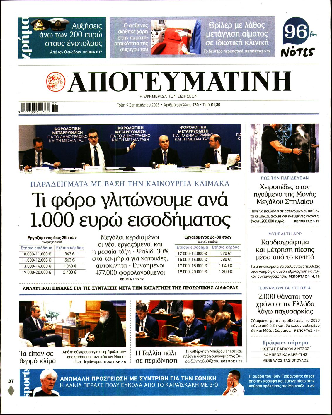 Πρωτοσέλιδο εφημερίδας
