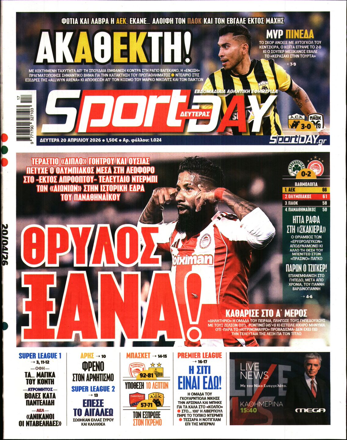 Πρωτοσέλιδο εφημερίδας