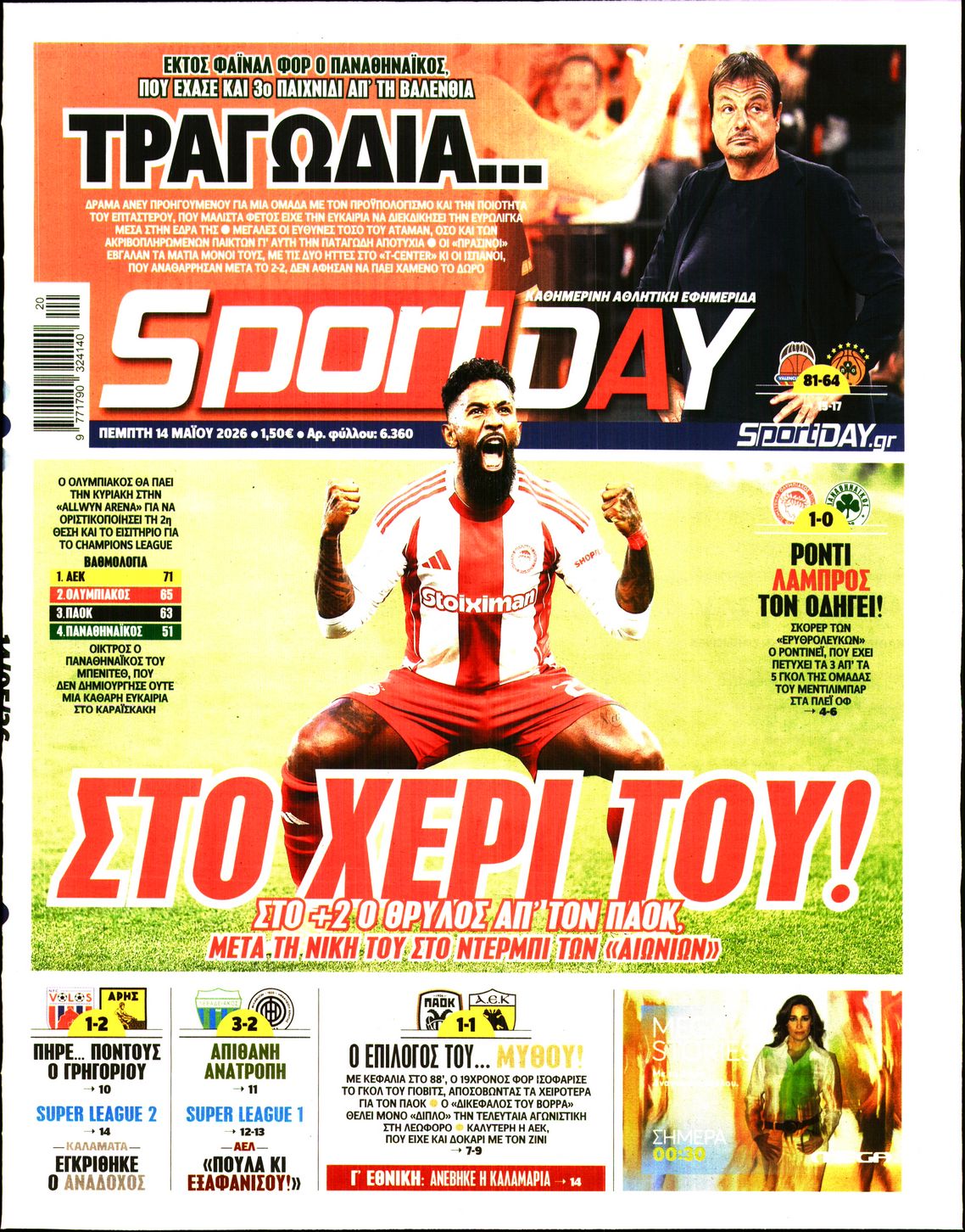 Πρωτοσέλιδο εφημερίδας