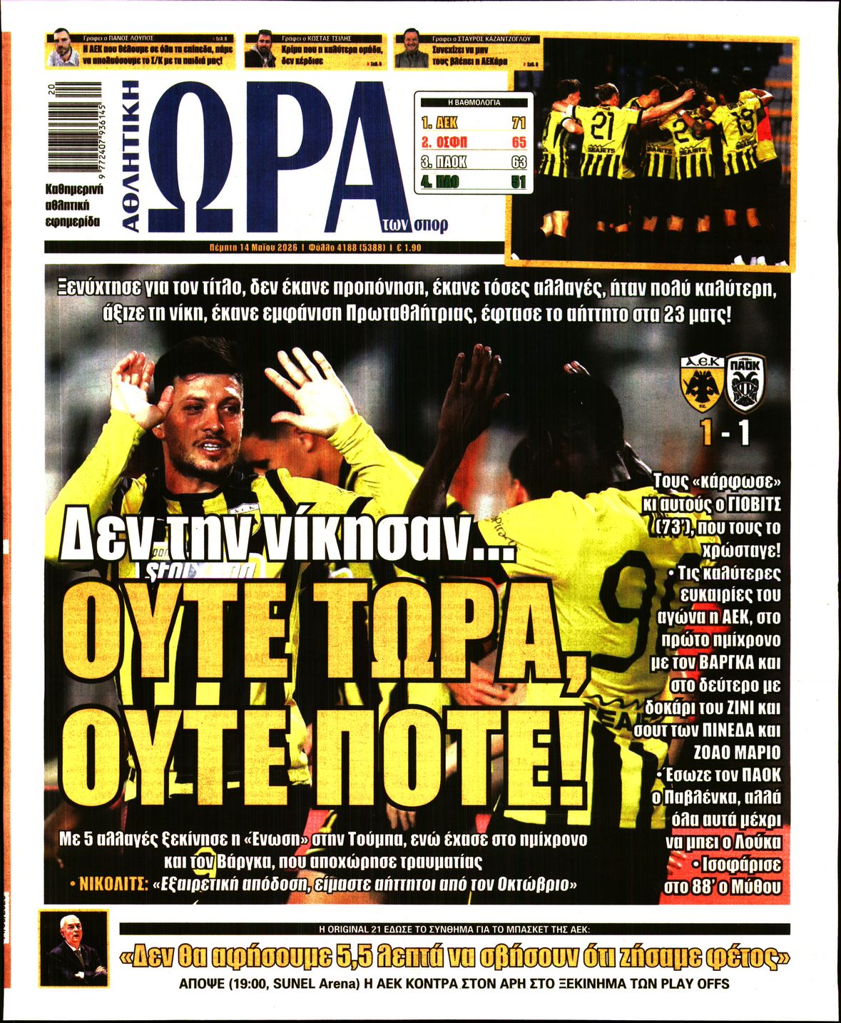 Πρωτοσέλιδο εφημερίδας