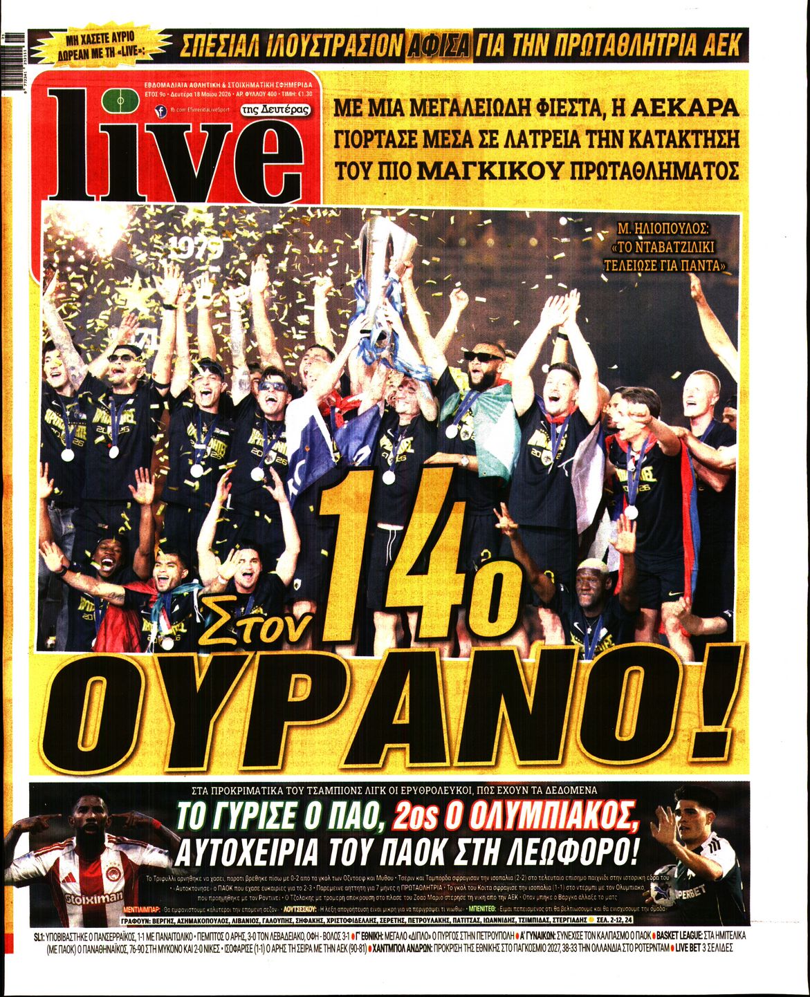 Πρωτοσέλιδο εφημερίδας