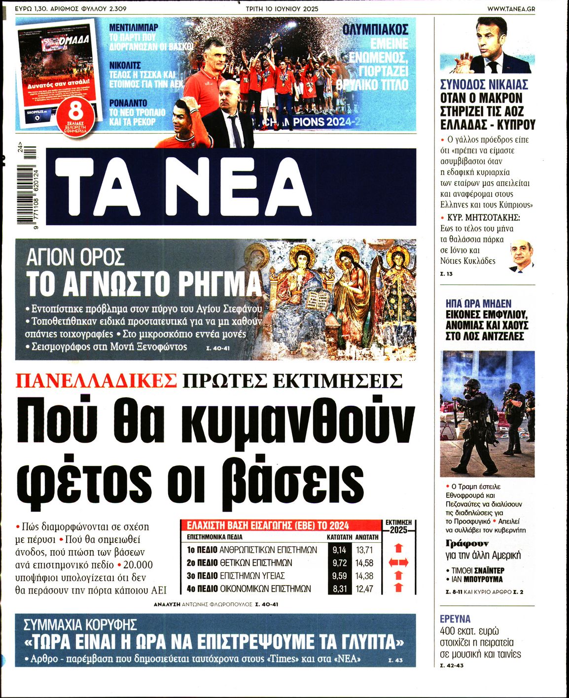 Πρωτοσέλιδο εφημερίδας